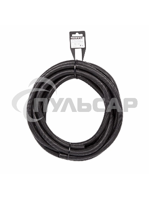 Труба автомобильная гофрированная ПП, Ø12,7 мм, разрезная, бухта 5 м/уп.