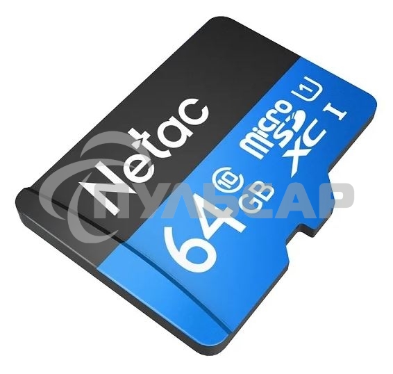 Флеш карта microSDHC 64Gb Netac P500 <NT02P500STN-064G-S> (без SD адаптера) 80Mb/s
