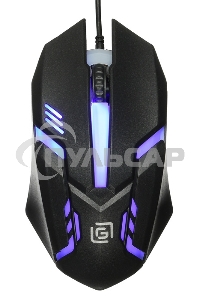 Мышь проводная Oklick 396M INSOMNIA черный, 1000 dpi, USB, кнопки - 3