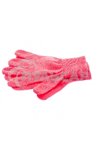 Перчатки трикотажные, акрил, коралл, двойная манжета, Россия СИБРТЕХ