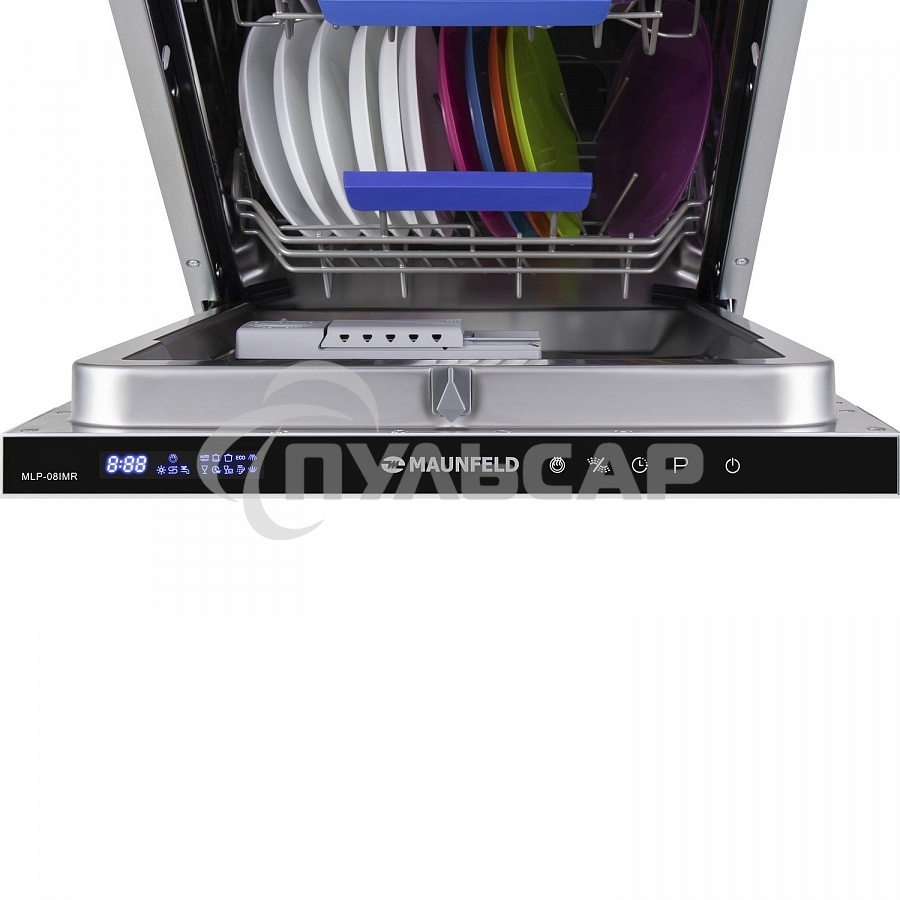 Встраиваемая посудомоечная машина Maunfeld MLP-08IMR, черный, 44.5 см, 10 компл., 47 дБ, класс A++
