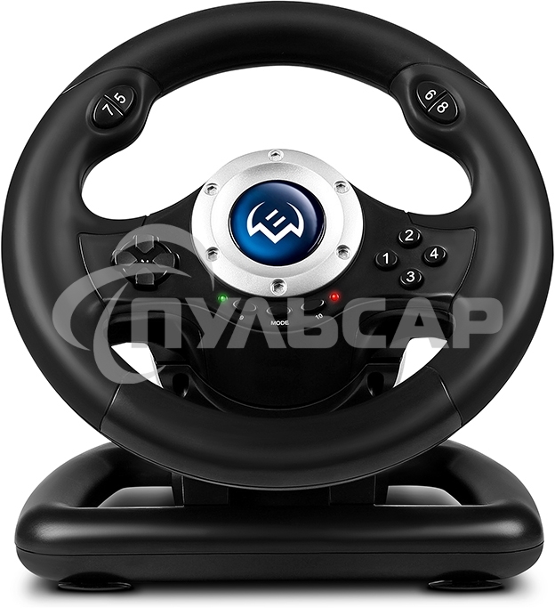 Руль SVEN GC-W500 (педали, вибро, скоба, лепестки, D-pad, 10 кл, резин. вставки, PC/Xinput)