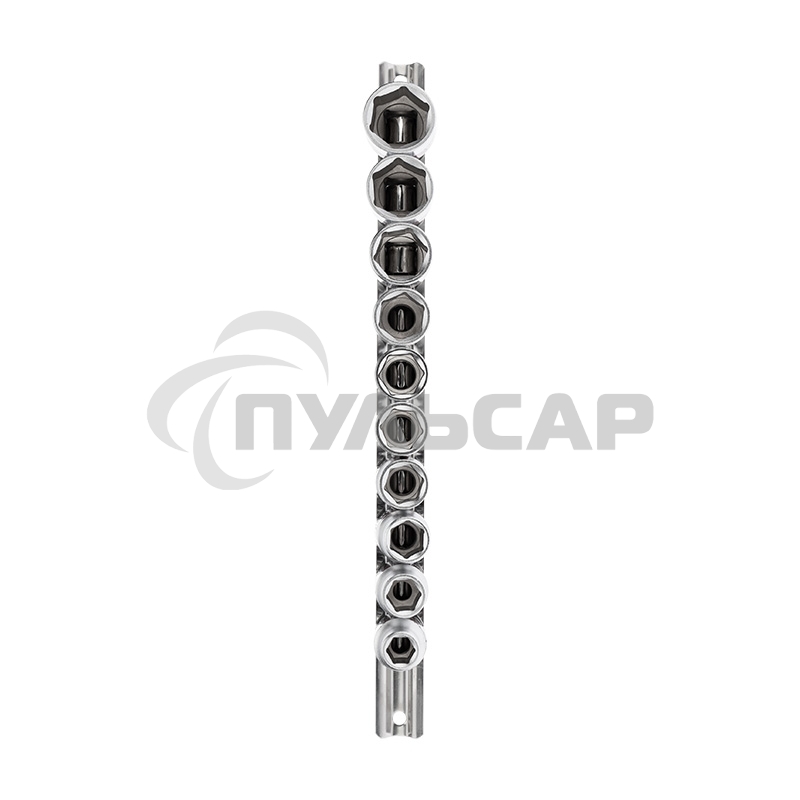 Набор торцевых головок Rexant 1/2, шестигранные, CrV, 10 шт., 10-22 мм