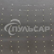 Гирлянда Neon-night Светодиодный дождь из росы 3х3м, теплый белый, USB + пульт управления, с крючками для крепления