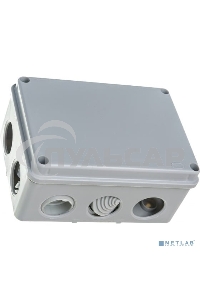 Коробка КМ41242 распаячная Iek UKO10-150-110-070-K41-55 для о/п 150х110х70 мм IP55 (RAL7035, 10 гермовводов)