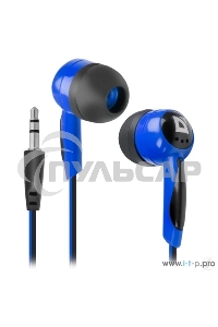 Наушники Defender Basic-604 синий кабель 1,1 м