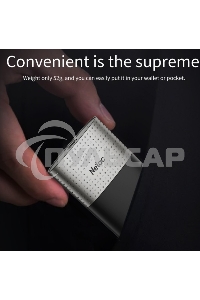 Внешний SSD Netac Z9, 128 GB, USB 3.2 Gen 2 Type-C, R/W 550/480, черный