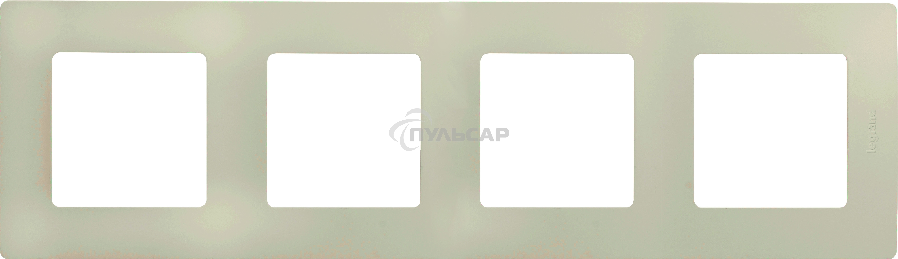 Рамка 4 поста, сл. кость ETIKA 