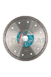 Диск алмазный ф180х22,2мм, тонкий, сплошной (Jaguar), мокрое резание Gross