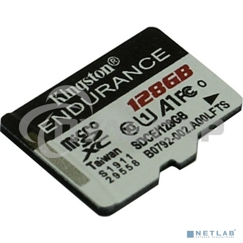 Флеш карта microSD 128Gb Kingston microSDНC Class 10 A1 UHS-I Endurance 95R/45W Card Only