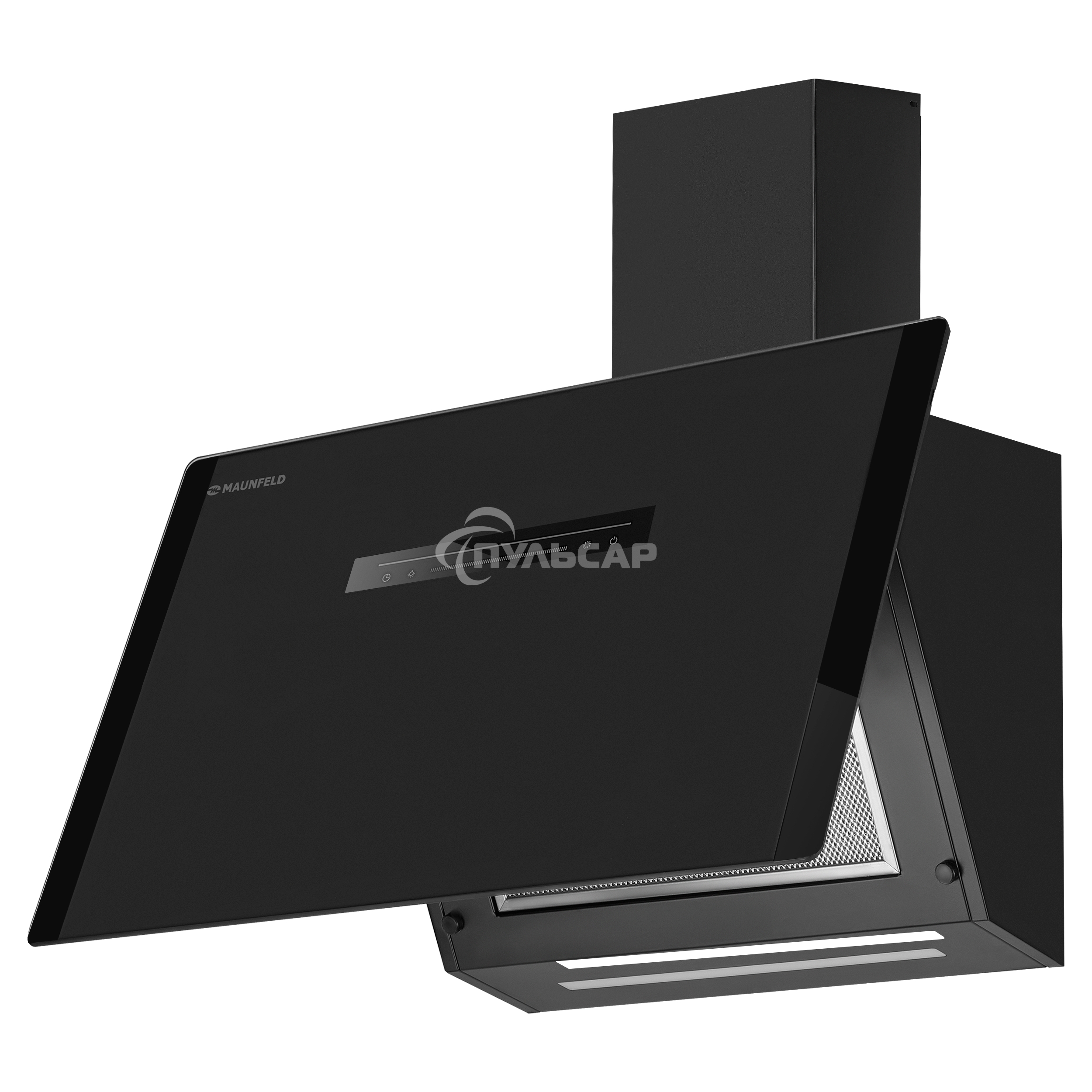 Вытяжка наклонная Maunfeld Falcon 60 Glass черная, 59.5 см, 1150 куб. м/ч, 54 дБ