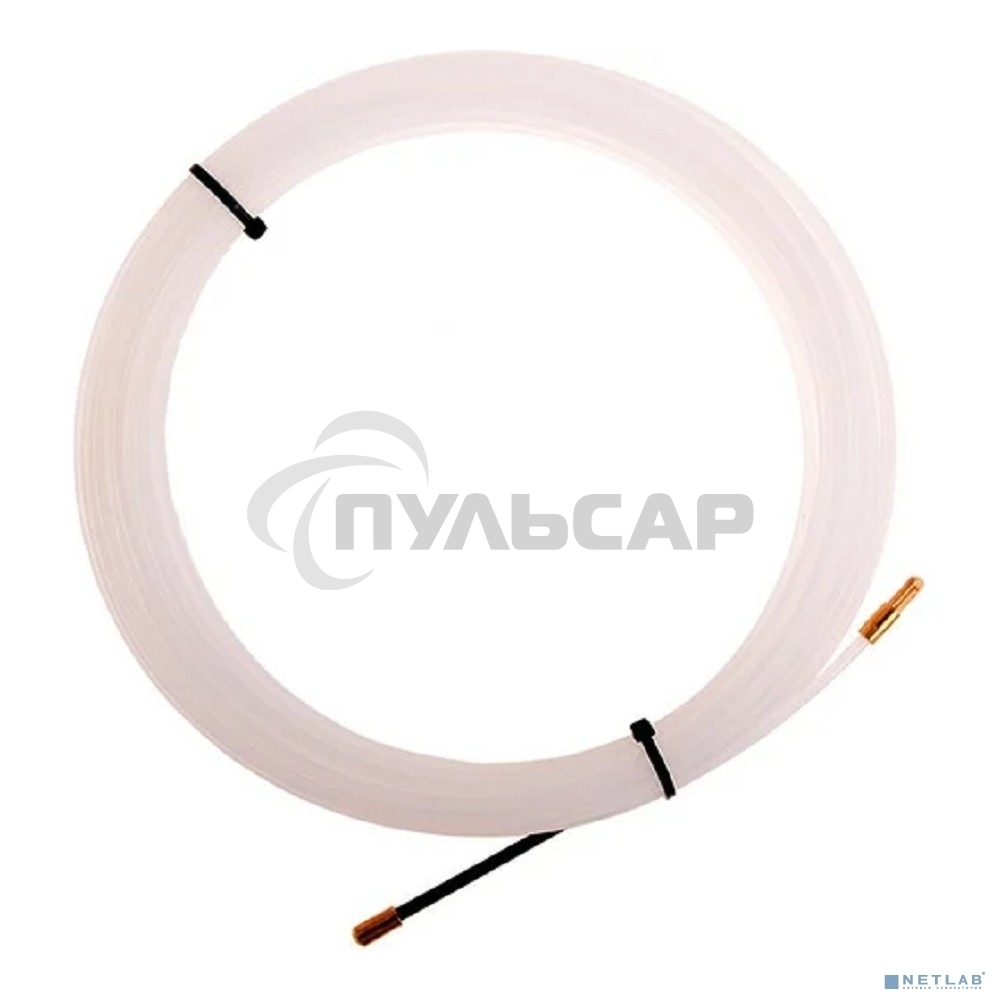 Протяжка кабельная Rexant (мини УЗК в бухте), 15 м нейлон, d=3 мм, латунный наконечник, заглушка