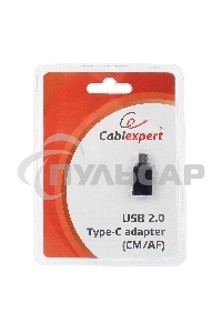 Переходник Cablexpert Переходник USB, USB Type-C/USB 2.0F, пакет (A-USB2-CMAF-01)
