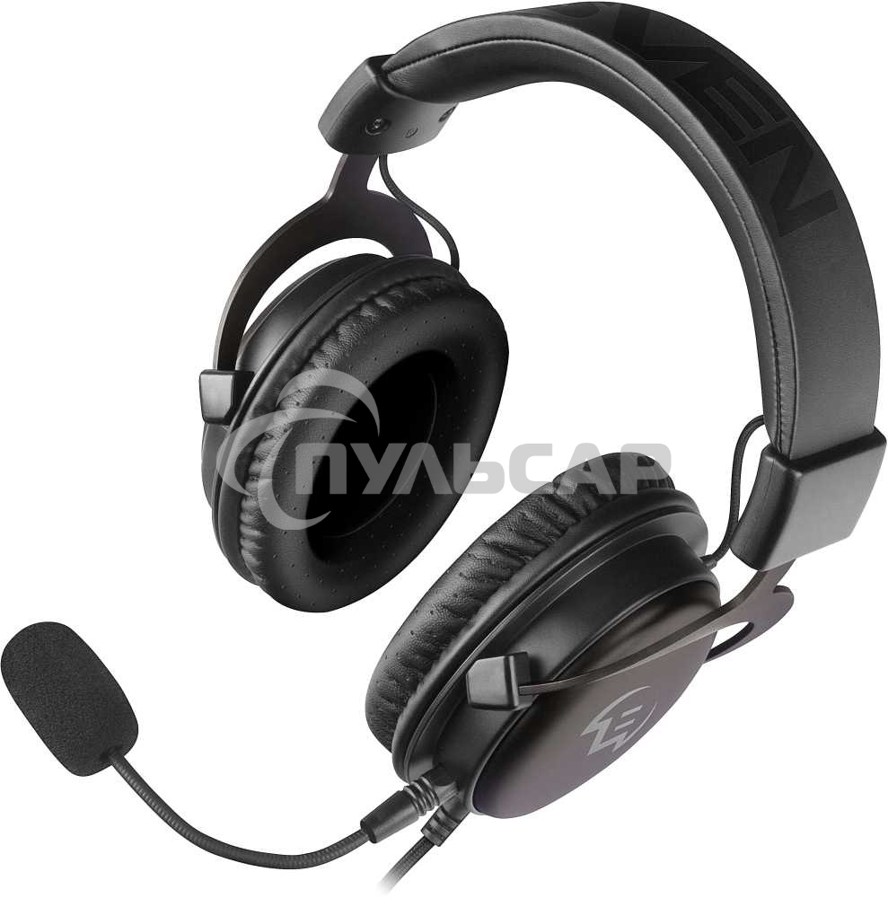 Игровые наушники SVEN AP-G999MV с микрофоном серый (50 мм, мини-джек (стерео) O 3,5 мм (4 pin))