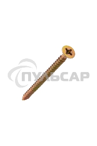 Саморез универсальный KRANZ 5х70, желтый цинк, короб (100 шт./уп.)