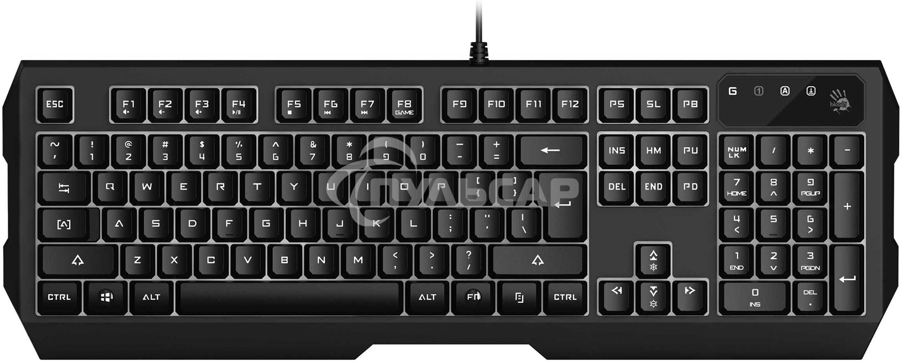 Клавиатура проводная A4Tech Bloody B135N USB черный