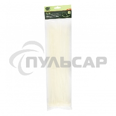 Хомуты, 370 х 3,6 мм, пластиковые, белые, 100 шт. Сибртех