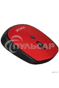 Мышь беспроводная HIPER HOMW-082 красный, 1600 dpi, радиоканал, USB, кнопки - 4