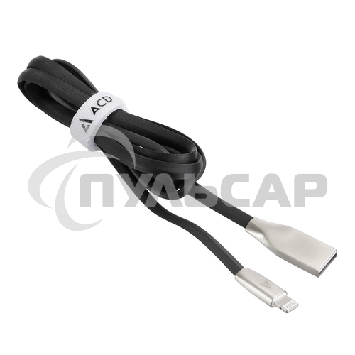 Кабель USB ACD-Infinity Lightning ~ USB-A TPE, 1.2м, черный (ACD-U922-P5B)