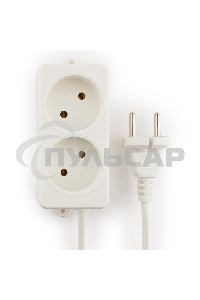 Сетевой фильтр Гарнизон EL-NL2-W-2, 2 розетки, допустимый ток 10А, длина 2м.