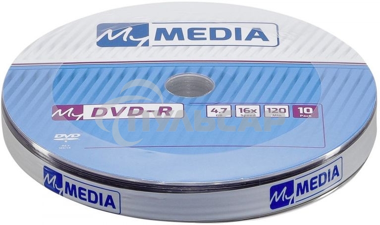 Диск DVD-R MyMedia 4.7Gb 16x pack wrap (10шт) (69205)