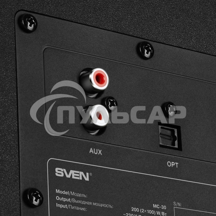Акустическая система SVEN АС MC-30, черный (200 Вт, Bluetooth, пульт, Optical)