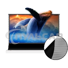 Экран S'OK для UST проектора 244x137 см, 4K, напольный c электроприводом, белый