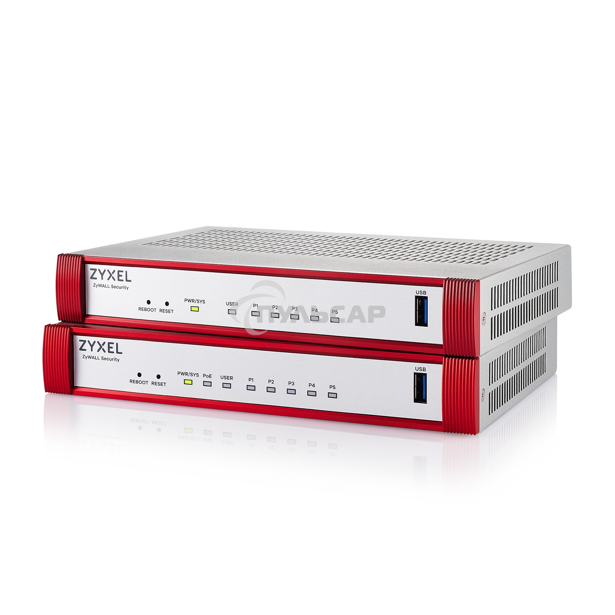 Межсетевой экран Zyxel USG FLEX 50HP, 1xRJ-45: 1G PoE+ (LAN/WAN), 4xRJ-45: 1G (LAN/WAN), 1xUSB3.0 **