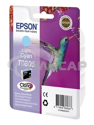 Картридж струйный Epson C13T08054011 светло-голубой для Epson St Ph P50/PX660/PX720WD (330стр.)