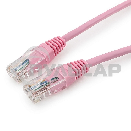 Патч-корд UTP Cablexpert кат.5e, 0.5м, литой, многожильный, розовый