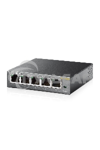 Сетевой коммутатор TP-Link SMB TL-SG105E 5-Port Gigabit Desktop Easy Smart Switch, 5 10/100/1000Mbps RJ45 ports, MTU/Port/Tag-based VLAN, QoS, IGMP Snooping