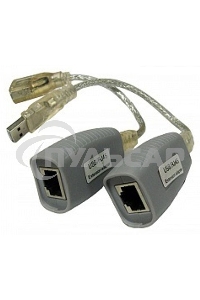 Удлинитель USB 1.1 интерфейса для клавиатуры и мыши по кабелю витой пары (CAT5/5e/6) до 100м, USB звуковые платы и т.д. до 70м