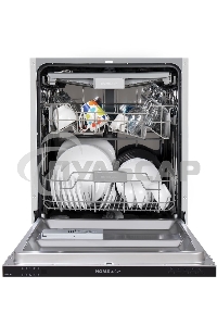 Встраиваемая посудомоечная машина HOMSair DW67M, черный, 59.8 см, 14 компл., 47 дБ, класс A++