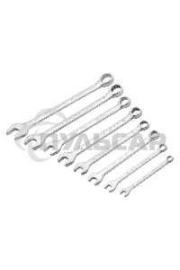 Набор ключей комбинированных Matrix 6 - 19 мм, 8 шт., CrV, матовый хром