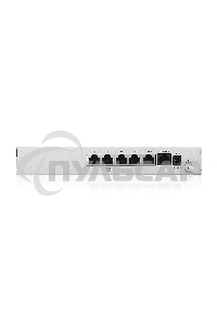 Межсетевой экран Zyxel USG FLEX 50HP, 1xRJ-45: 1G PoE+ (LAN/WAN), 4xRJ-45: 1G (LAN/WAN), 1xUSB3.0 **