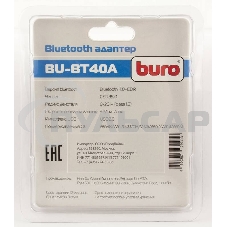 Адаптер USB Buro BU-BT40A Bluetooth 4.0+EDR class 1.5 20м черный