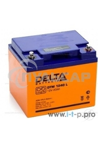 Батарея Delta DTM 1240 L (12V, 40Ah) с увеличенным сроком службы (10 лет)