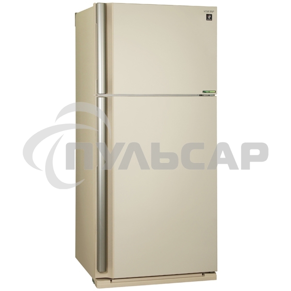 Холодильник Sharp SJ-XE55PMBE бежевый двухкамерный 388/148 л морозилка сверху