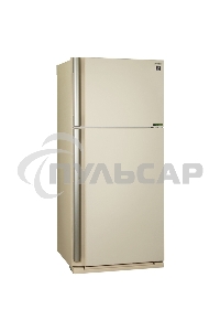 Холодильник Sharp SJ-XE55PMBE бежевый двухкамерный 388/148 л морозилка сверху