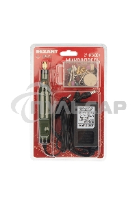 Дрель (гравер) Rexant 5000 - 18000 об/мин, 20 Вт, 26 насадок, блистер