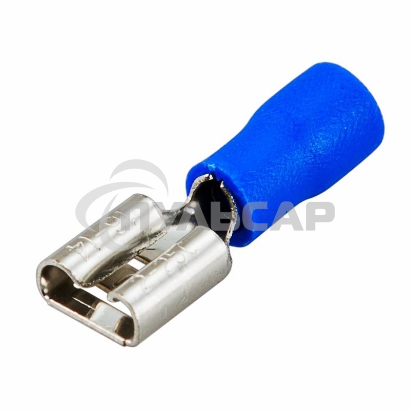 Клемма плоская Rexant, изолированная гнездо - 7.4 мм, 1.5-2.5 мм², (РПи-м 2.5-(6.3) / РПИм 2-250 / FDD2-250), в упак. 10 шт.