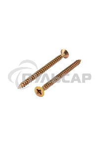 Саморез универсальный KRANZ 5х70, желтый цинк, короб (100 шт./уп.)