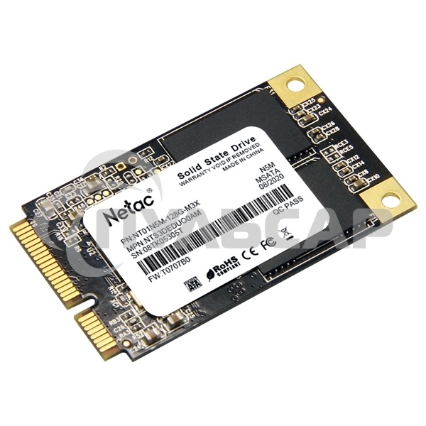 Накопитель SSD Netac N5M, 128GB, mSATA, R/W 560/520
