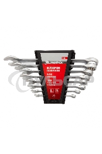 Набор ключей комбинированных Matrix 6 - 19 мм, 8 шт., CrV, матовый хром