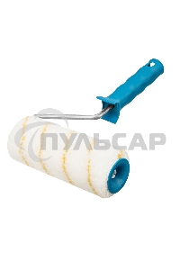 Валик в сборе Matrix ПОЛИАКРИЛ желтая полоса, 180 мм, ворс 12 мм, D 48 мм, D ручки 8 мм