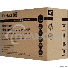 Источник бесперебойного питания ExeGate SpecialPro UNB-1200.LED.AVR.EURO.RJ 1200VA/750W, LED, AVR, 4 евророзетки, RJ45/11, черный