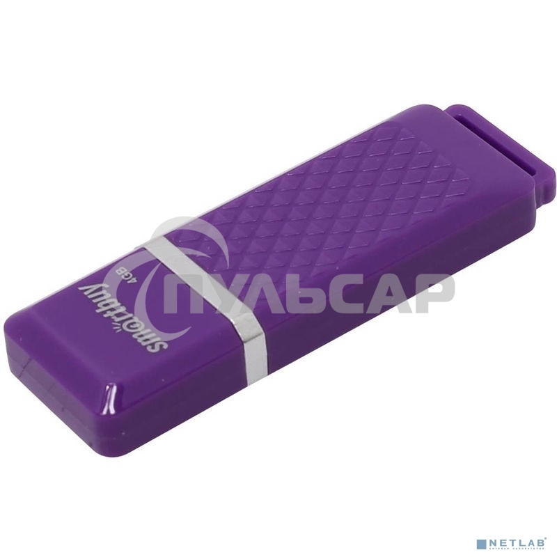 Флешка USB Smartbuy 4 Gb USB <USB 2.0> Smartbuy Quartz series Violet (SB4 GbQZ-V)