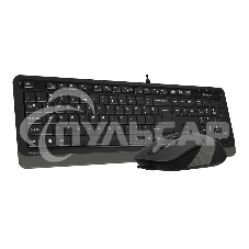 Комплект клавиатура + мышь A4 Fstyler F1010 клав:черный/серый мышь:черный/серый USB Multimedia