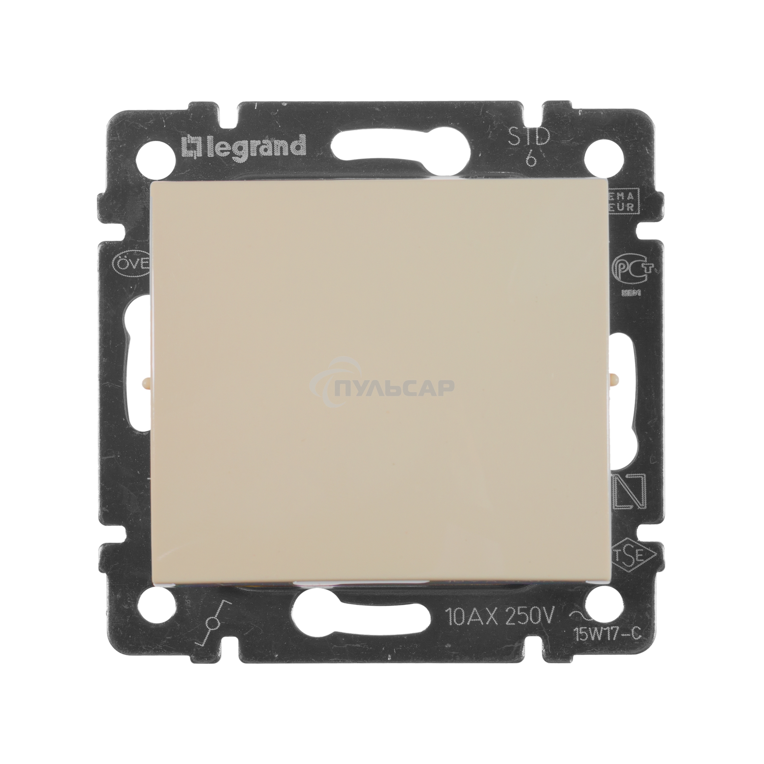 Механизм переключателя 1-кл. СП Valena проходн. на 2 напр. сл. кость Leg 774306