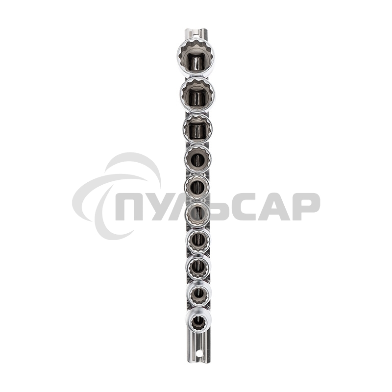 Набор торцевых головок Rexant 1/2, двенадцатигранные, CrV, 10 шт., 10-24 мм